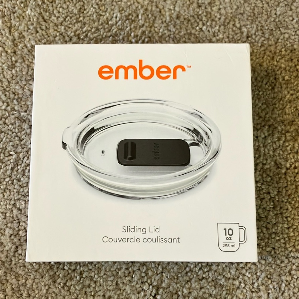Ember Black Sliding Lid for 10 oz Cup